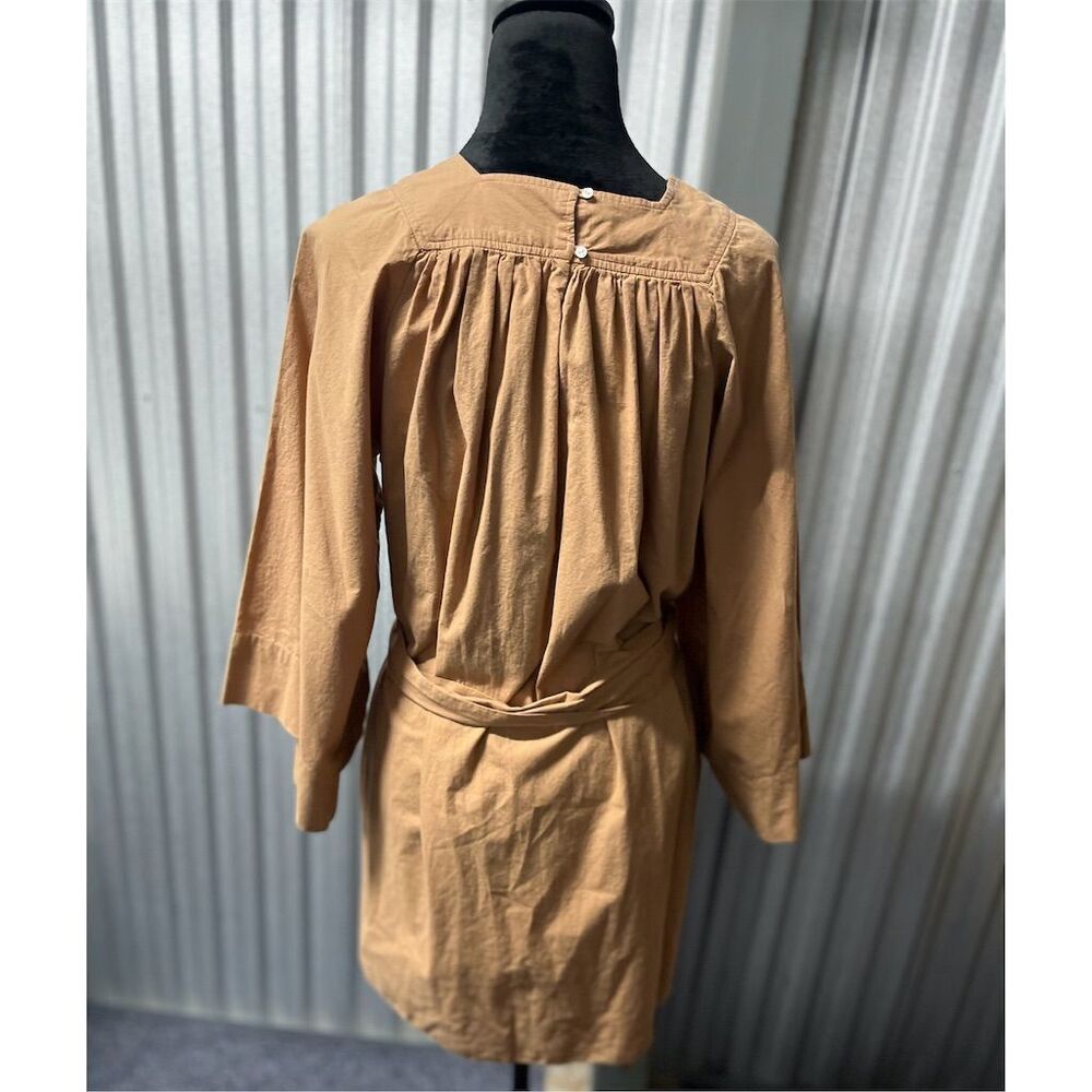 DÔEN Dress Women's XS Fawn Calder Mini Boho Mini Long Sleeve Flowy Belt - Picture 6 of 11